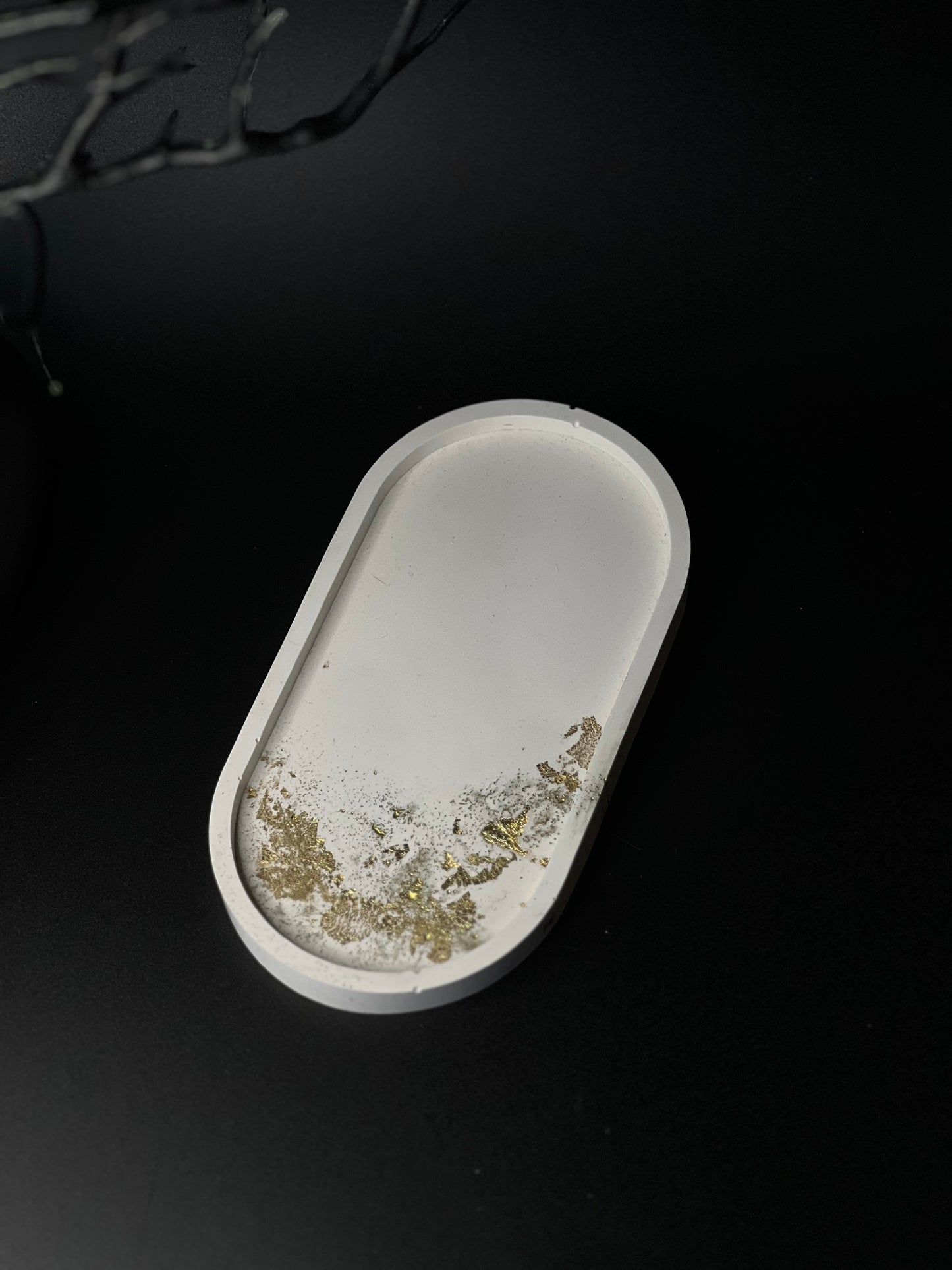 Ovalus padėklas I Gold dust
